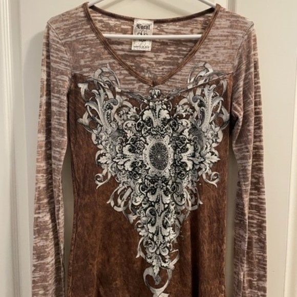 Vocal Long Sleeve Embellished Made in USA - Picture 1 of 6